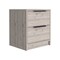 Tuhome Kaia Nightstand, Two Drawers, Metal Handle, Light Gray MLZ6572 - alternate 5